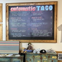 Taco menu Taco menu