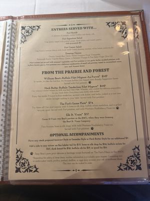 Menu photo 3 The Fort Restaurant Morrison, CO Menu photo 3 The Fort Restaurant Morrison, CO