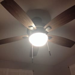 Sun Electric Service - Fans installed in bedroom.