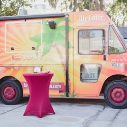 Best Burgers had a really cute set up for the wedding.