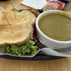 Sharon's Deli and Lunch Bar - BLT and split pea soup