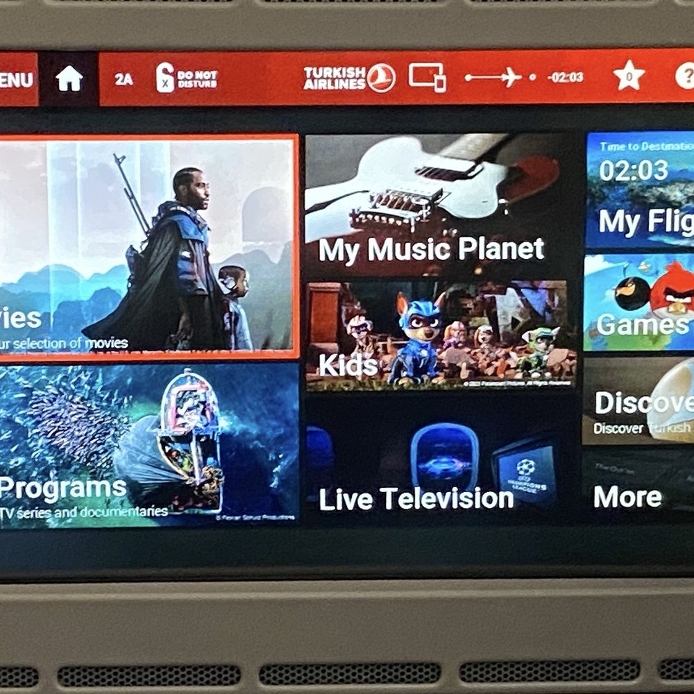 Turkish Airlines - Large entertainment screen - Airlines Near Me - Istanbul, 34