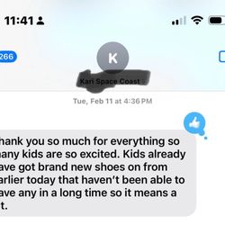 Kohl's - These are some shoes that were gifted to some children that I have purchased.