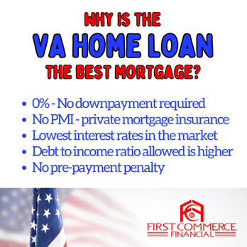 First Commerce Financial - A VA home loan is a $0-down mortgage option for veterans, active-duty service members, and eligible surviving spouses, guaranteed by the U.S - Mortgage Lenders Near Me - Sarasota, Florida First Commerce Financial - A VA home loan is a $0-down mortgage option for veterans, active-duty service members, and eligible surviving spouses, guaranteed by the U.S - Mortgage Lenders Near Me - Sarasota, Florida