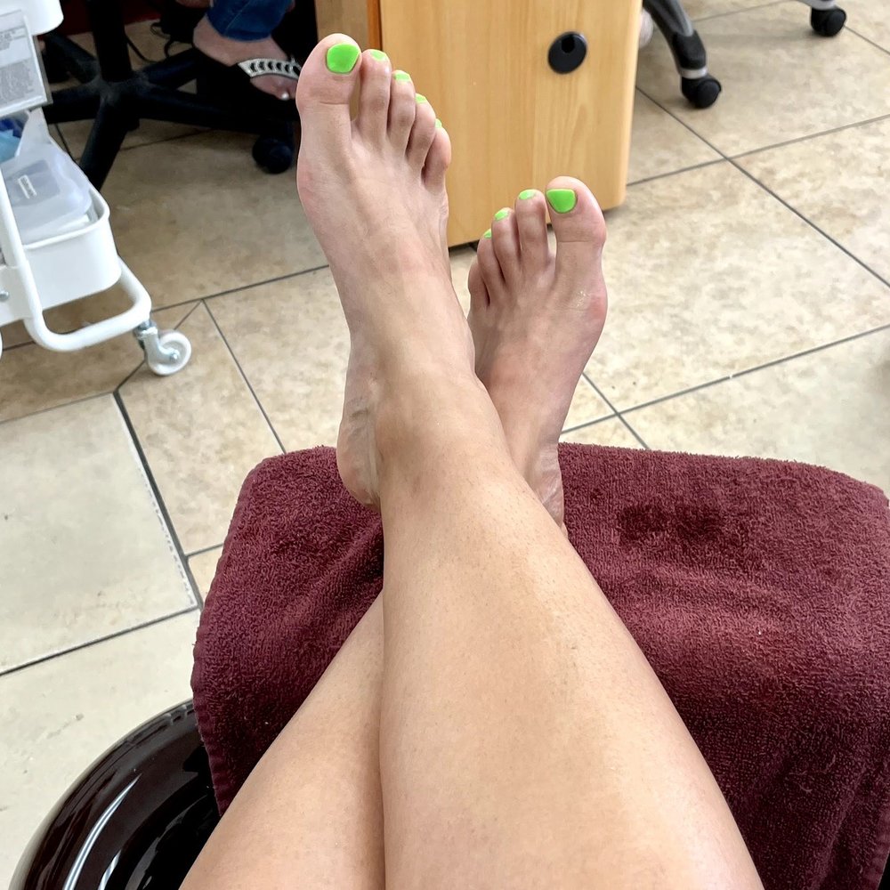 Golden Nails - Gel pedicure $45 for upgraded one. - Nail Salons Near Me - Rancho Cucamonga, California