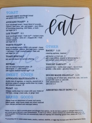 Menu photo 6 Meraki Coffee Eugene, OR