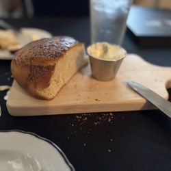 Chess Club Steak House - House made bread and butter.