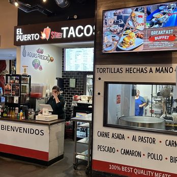 El Puerto Street Tacos - Street Taco Stand in a food court. - Mexican Near Me - Carlsbad, California El Puerto Street Tacos - Street Taco Stand in a food court. - Mexican Near Me - Carlsbad, California