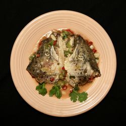 Chuan Yu - CA1. Steamed Fish Head with Red & Green Chili