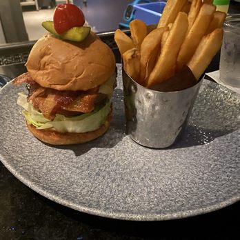 Ale & Compass Restaurant - Bacon and Vermont Cheddar Burger* - American Near Me - Orlando, Florida Ale & Compass Restaurant - Bacon and Vermont Cheddar Burger* - American Near Me - Orlando, Florida