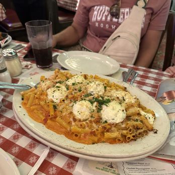 Buca di Beppo Italian Restaurant - Large Portion sized Baked Ziti - Italian Near Me - Universal City, California