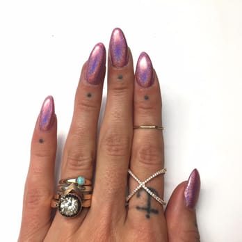 Body & Spa Rituals - Gel nails with holographic Color Club nail polish. - Nail Salons Near Me - Fort Collins, Colorado