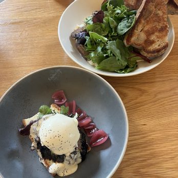 Nemesis Coffee - pork belly benny + turkish eggs - Coffee & Tea Near Me - Vancouver, British Columbia