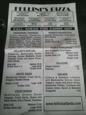 Menu photo 7 Fellini's Pizza Atlanta, GA Menu photo 7 Fellini's Pizza Atlanta, GA