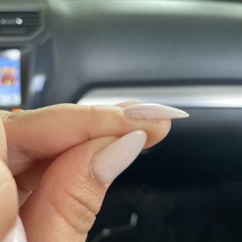 Trini's Nails - Crappy dip powder. Awful and uneven application. - Nail Salons Near Me - Fair Oaks, California
