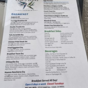 The Twins Restaurant - American Near Me - Cotati, California