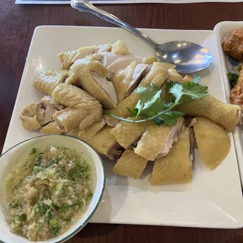 Longten Cafe - Chicken with ginger and green onion sauce - Hong Kong Style Cafe Near Me - Monterey Park, California