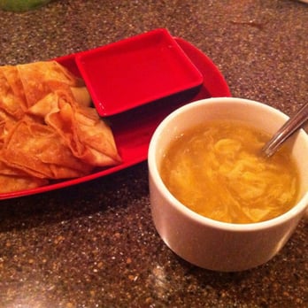 Cafe Oasis - Cream Cheese Wontons, Sweet and Sour Sauce, and Egg Drop Soup. - Asian Fusion Near Me - Oklahoma City, Oklahoma Cafe Oasis - Cream Cheese Wontons, Sweet and Sour Sauce, and Egg Drop Soup. - Asian Fusion Near Me - Oklahoma City, Oklahoma