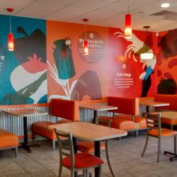 Popeyes Louisiana Kitchen - Inside the restaurant.