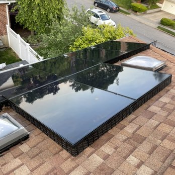 Universal Wash Services - Solar panel cleaning soft wash of vinyl siding deck and fence - Pressure Washers Near Me - Hicksville, New York