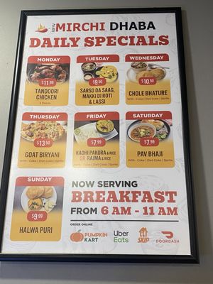Menu photo 2 New Mirchi Dhaba Scarborough, ON Menu photo 2 New Mirchi Dhaba Scarborough, ON