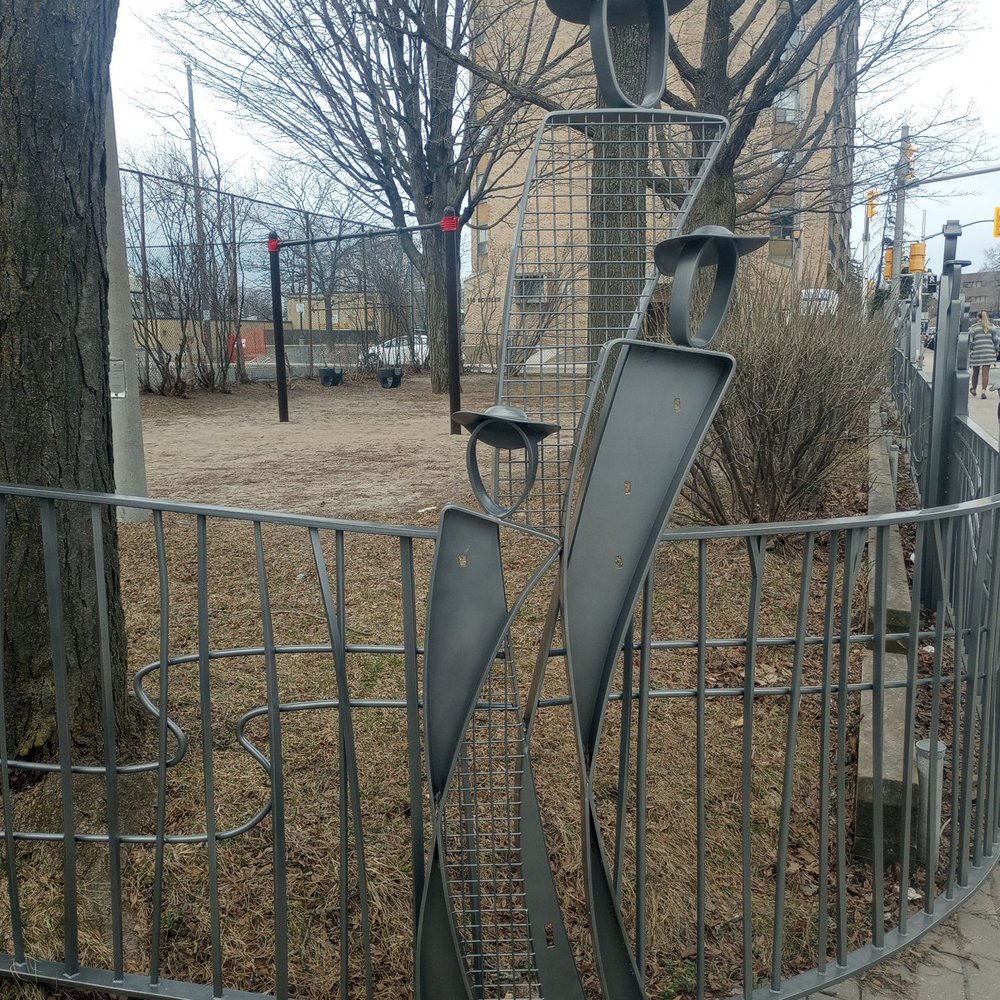 Bingham Park - Cool metal fence surrounding the park - Parks Near Me - Ottawa, Ontario