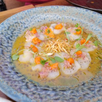 Kaiyo Rooftop - Scallop Tiradito - Peruvian Near Me - San Francisco, California Kaiyo Rooftop - Scallop Tiradito - Peruvian Near Me - San Francisco, California