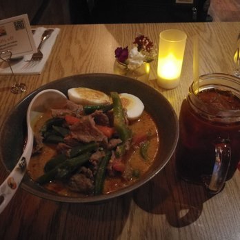 Wanisa Home Kitchen - New Curry noodles with Thai tea - Thai Near Me - Brooklyn, New York
