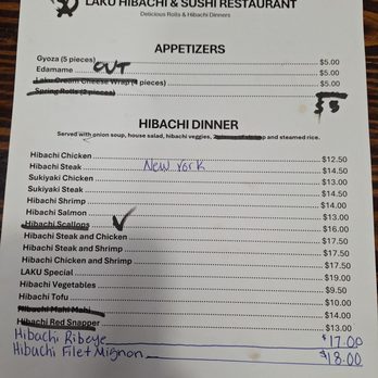 Laku - Menu - Sushi Bars Near Me - Frankston, Texas Laku - Menu - Sushi Bars Near Me - Frankston, Texas