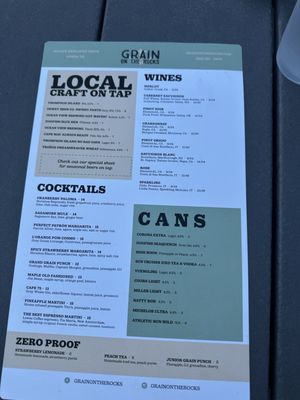 Menu photo 5 Grain On The Rocks Lewes, DE Menu photo 5 Grain On The Rocks Lewes, DE