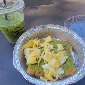 Buenos Dias Cafe - My avocado toast with scrambled egg. - Cafes Near Me - Riverside, California Buenos Dias Cafe - My avocado toast with scrambled egg. - Cafes Near Me - Riverside, California