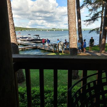 Kowaliga Restaurant - Boat dock view. - Southern Near Me - Alexander City, Alabama