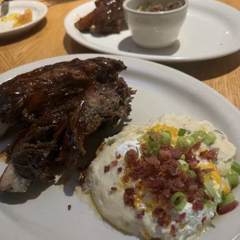 Bobby Q - Mesa - jumbo beef ribs with mash potatoes and brussels sprouts - New American Near Me - Mesa, Arizona Bobby Q - Mesa - jumbo beef ribs with mash potatoes and brussels sprouts - New American Near Me - Mesa, Arizona