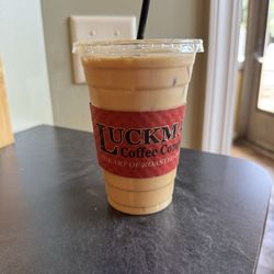Luckman Coffee - Iced Latte - 12 oz.  Banana Pudding