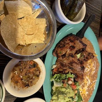 Jose's Mexican Food - Carne asada plate with corn tortillas, fresh guacamole, and chile toreado. - Mexican Near Me - Moreno Valley, California Jose's Mexican Food - Carne asada plate with corn tortillas, fresh guacamole, and chile toreado. - Mexican Near Me - Moreno Valley, California
