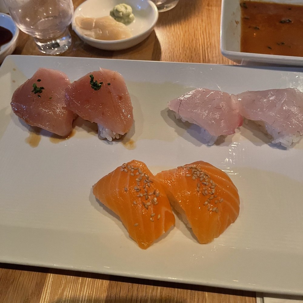 SUGARFISH | Pasadena - Salmon Sushi Albacore Sushi New Zealand Sea Bream* Sushi (2-Pc) - Japanese Near Me - Pasadena, California SUGARFISH | Pasadena - Salmon Sushi Albacore Sushi New Zealand Sea Bream* Sushi (2-Pc) - Japanese Near Me - Pasadena, California