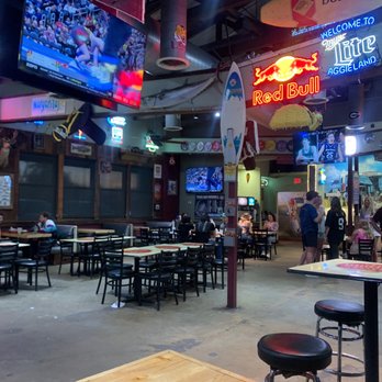 Chimy's Cerveceria - Main eating area with plenty of tvs. - Tex-Mex Near Me - College Station, Texas