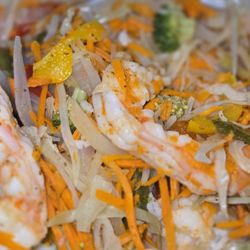 World Fish & Chips - Steamed shrimp with white rice and steamed veggies. It was just introduce to their menu. I was the first customer to order. IT WAS BANGING!!