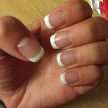 Tulip Nails - White French tip over lay by Yvonne :) - Nail Salons Near Me - Alameda, California Tulip Nails - White French tip over lay by Yvonne :) - Nail Salons Near Me - Alameda, California