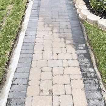 Earthworks Landscape and Maintenance - Water pooling on the walkway - Landscape Architects or Designers Near Me - Houston, Texas Earthworks Landscape and Maintenance - Water pooling on the walkway - Landscape Architects or Designers Near Me - Houston, Texas
