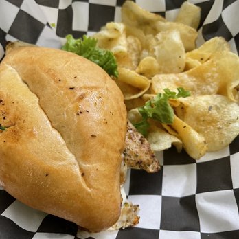 Chipmunk Cafe - a sandwich and chips - Cafes Near Me - Hot Springs, Arkansas
