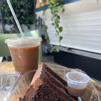Shyndigz - Salted Chocolate Caramel Cake , iced coffee - Desserts Near Me - Richmond, Virginia Shyndigz - Salted Chocolate Caramel Cake , iced coffee - Desserts Near Me - Richmond, Virginia