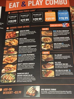 Menu photo 3 Dave & Buster's Las Vegas - Summerlin Las Vegas, NV