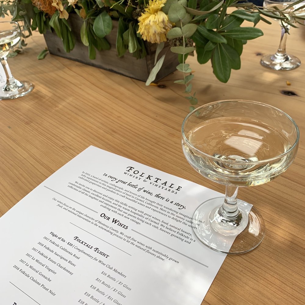 Folktale Winery - Menu and Table - Wineries Near Me - Carmel, California Folktale Winery - Menu and Table - Wineries Near Me - Carmel, California