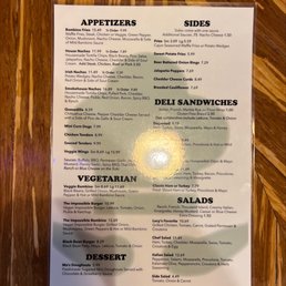 Menu page A Menu page A