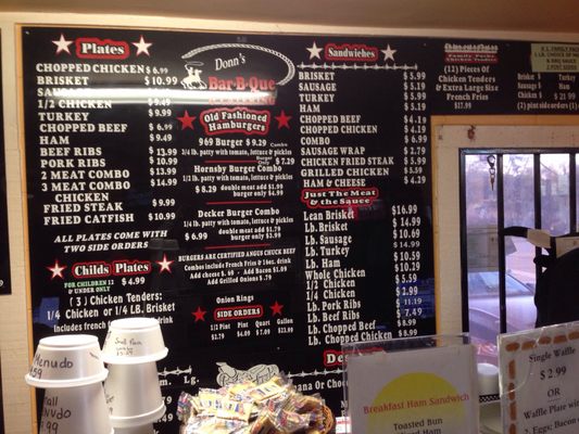 Menu photo 3 Donn's BBQ Austin, TX