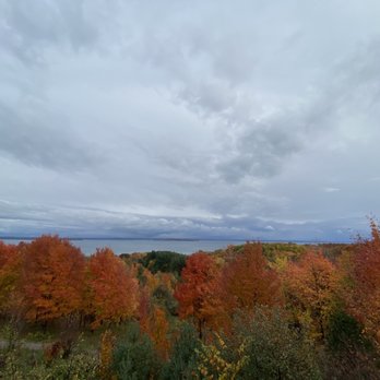Suttons Bay Ciders - View from outdoor seating - Breweries Near Me - Suttons Bay, Michigan