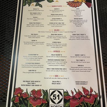 51 North Taproom - Menu as of 9/2/21 - Cocktail Bars Near Me - Nashville, Tennessee