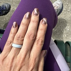 Paris Nails - Cat eye nail fill/polish.