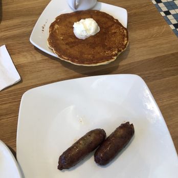 Silver Diner - Side of Pancake and sausage - Diners Near Me - Fairfax, Virginia Silver Diner - Side of Pancake and sausage - Diners Near Me - Fairfax, Virginia